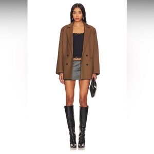 LIONESS Wyoming Blazer in Chocolate